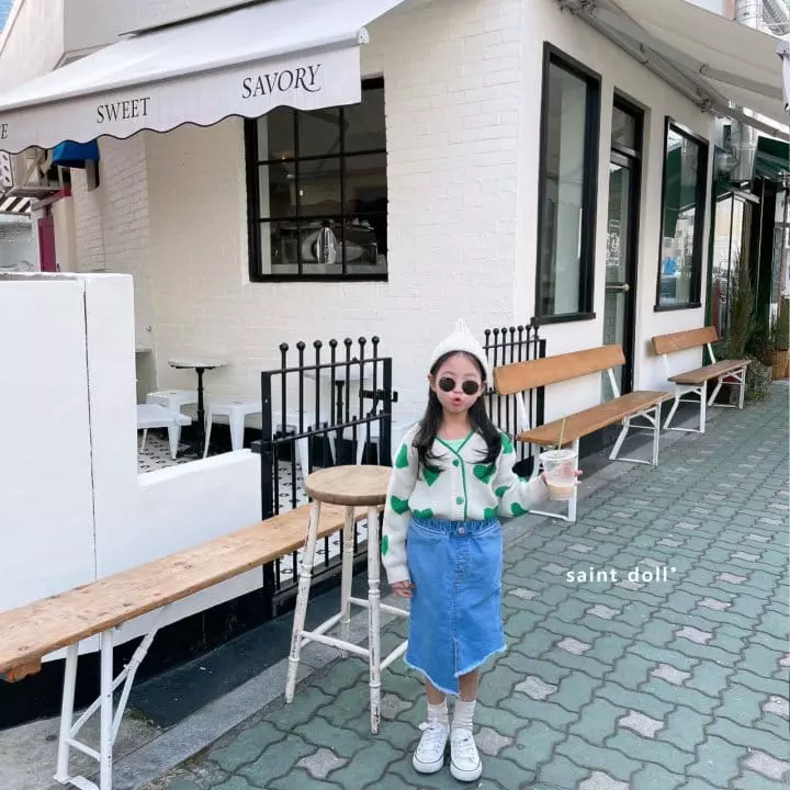 Saint Doll - Korean Children Fashion - #discoveringself - Unbal Denim Skirt - 8