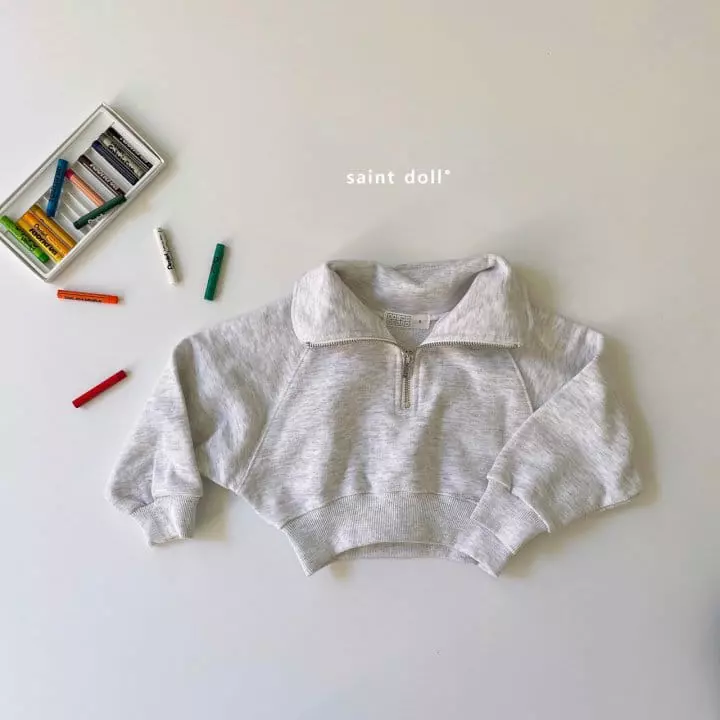 Saint Doll - Korean Children Fashion - #designkidswear - Simple Half Zip-up - 4