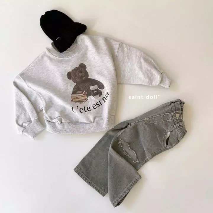 Saint Doll - Korean Children Fashion - #discoveringself - Knee Vintage Wide Pants - 8