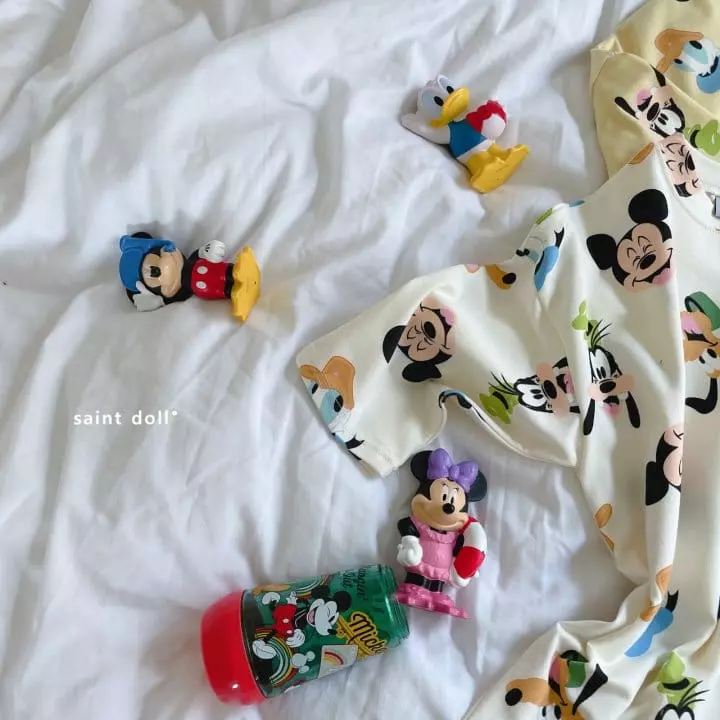 Saint Doll - Korean Children Fashion - #discoveringself - Disney Homewear One-piece with Mom - 6