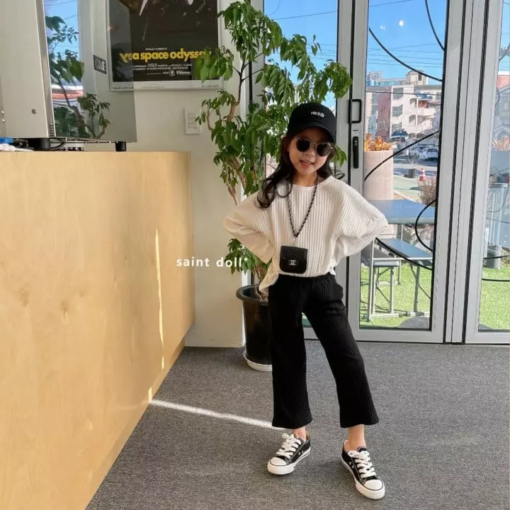 Saint Doll - Korean Children Fashion - #discoveringself - Rib Wide Pants - 8