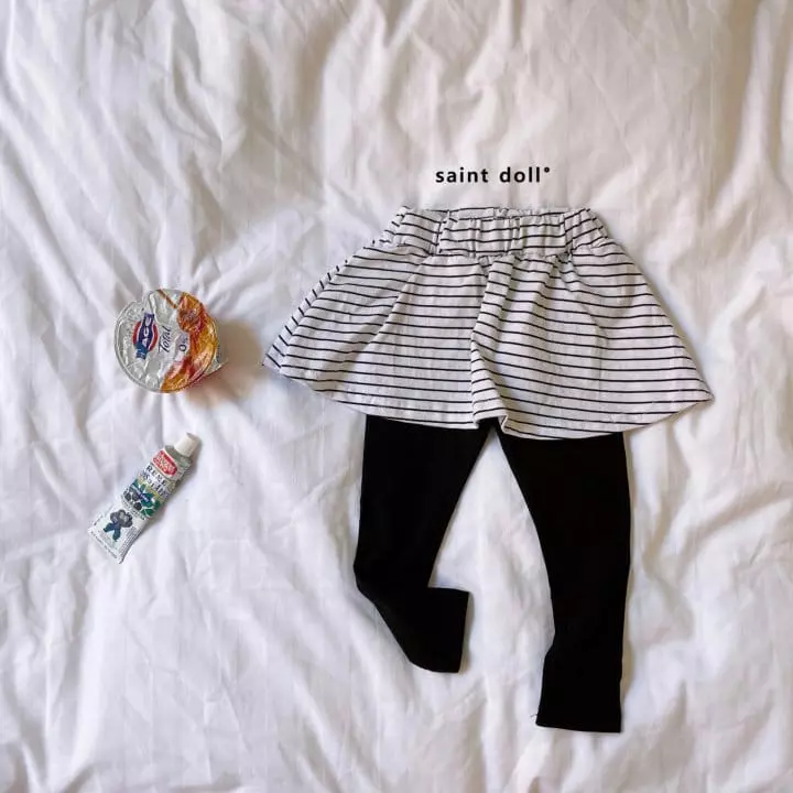 Saint Doll - Korean Children Fashion - #designkidswear - Stripes Whole Leggings - 4