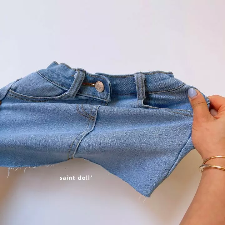 Saint Doll - Korean Children Fashion - #discoveringself - Chese Denim Skrit - 4