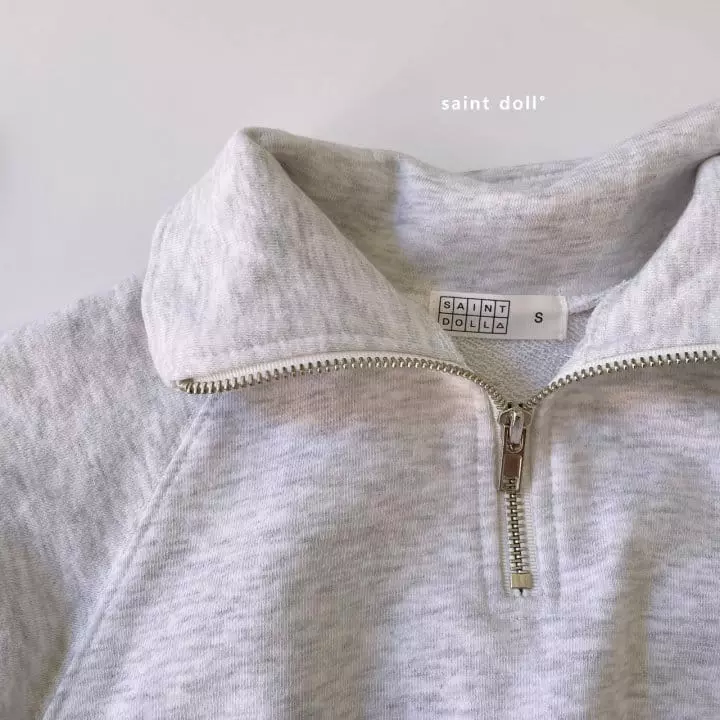 Saint Doll - Korean Children Fashion - #fashionkids - Simple Half Zip-up - 5