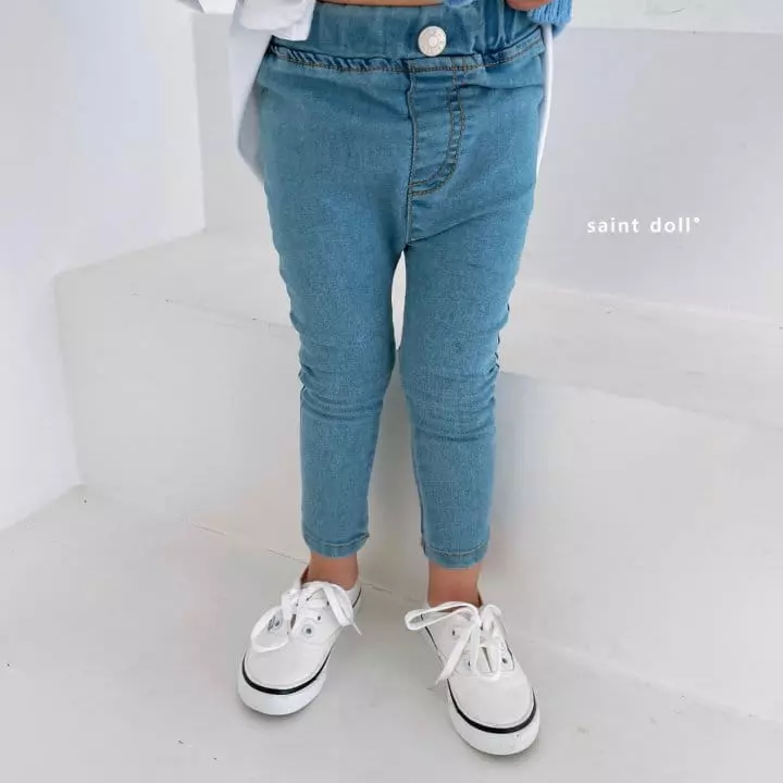 Saint Doll - Korean Children Fashion - #fashionkids - Denim Leggings - 12