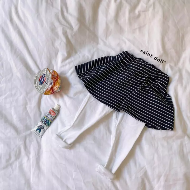 Saint Doll - Korean Children Fashion - #fashionkids - Stripes Whole Leggings - 5
