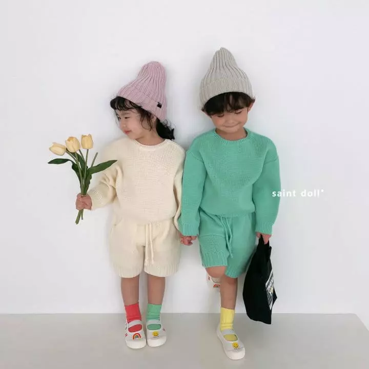 Saint Doll - Korean Children Fashion - #kidsshorts - Palet Knit - 11