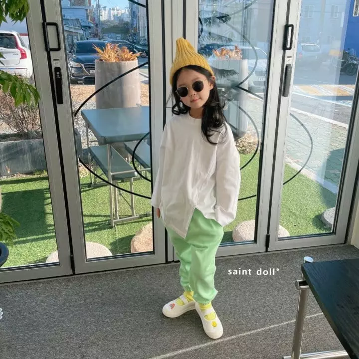 Saint Doll - Korean Children Fashion - #kidsshorts - Unbalance Slit Tee] - 11