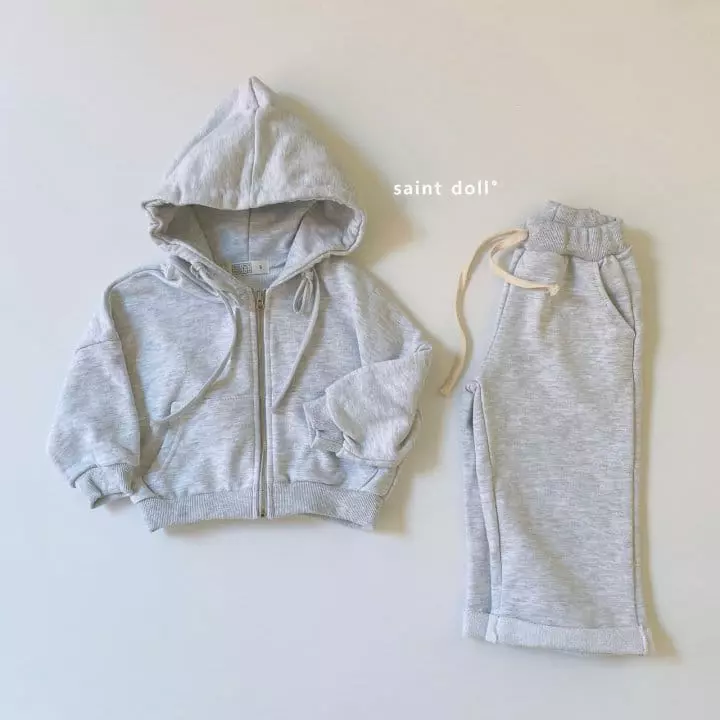 Saint Doll - Korean Children Fashion - #kidsshorts - Hoody Zip-up with Mom - 7