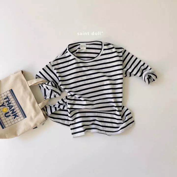 Saint Doll - Korean Children Fashion - #fashionkids - Stirpes Slit Tee - 4