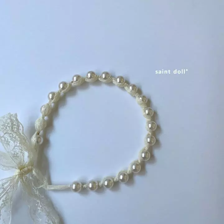 Saint Doll - Korean Children Fashion - #kidsshorts - Pearl Hairband - 4