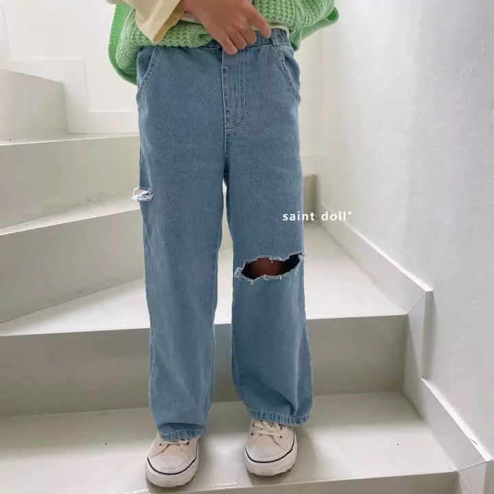 Saint Doll - Korean Children Fashion - #kidsstore - Knee Vintage Wide Pants - 11