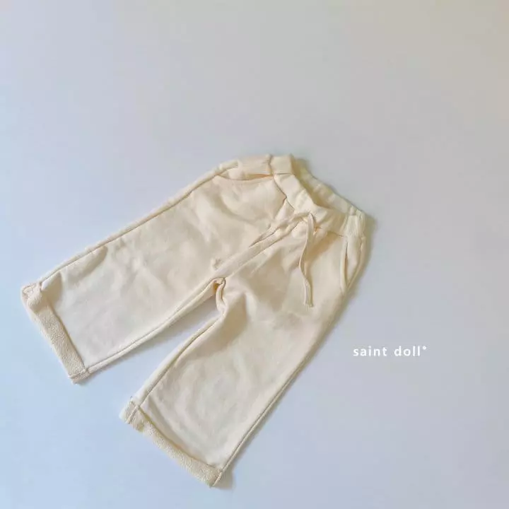 Saint Doll - Korean Children Fashion - #kidsshorts - Roll-up Wide Pants with Mom - 4