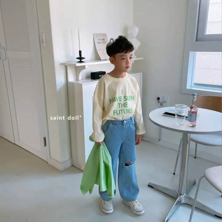 Saint Doll - Korean Children Fashion - #kidzfashiontrend - Knee Vintage Wide Pants - 12