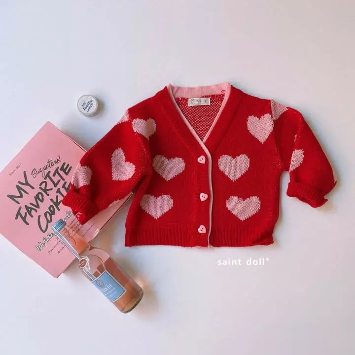 Saint Doll - Korean Children Fashion - #Kfashion4kids - Heatrt Cardigan - 4