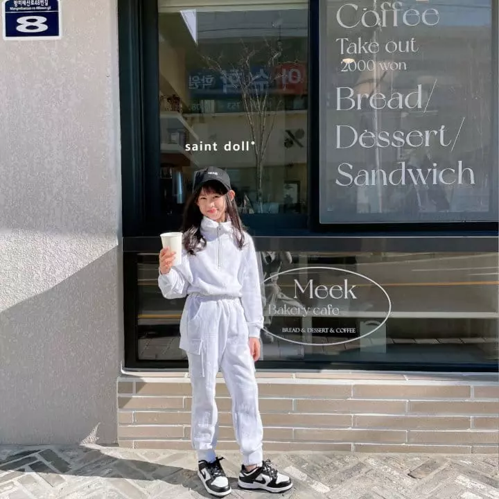 Saint Doll - Korean Children Fashion - #littlefashionista - Simple Half Zip-up - 10
