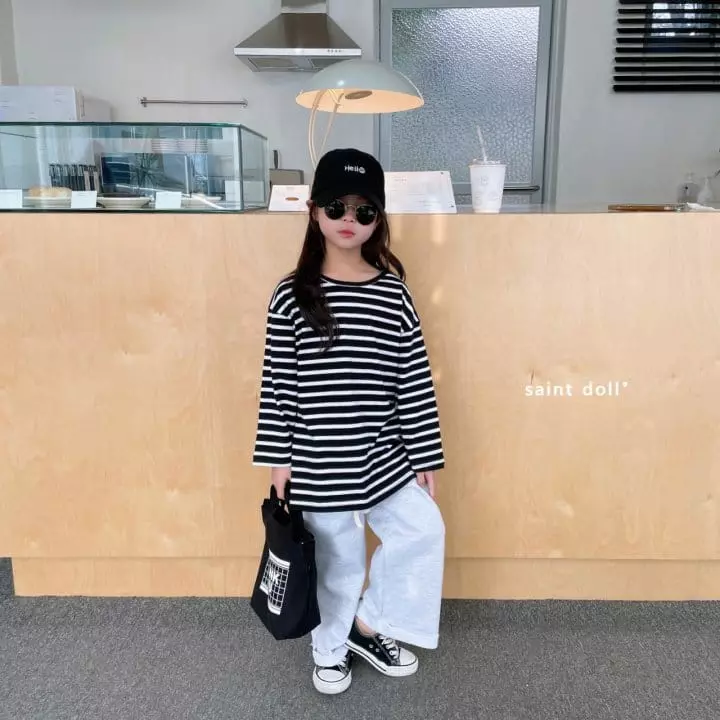 Saint Doll - Korean Children Fashion - #littlefashionista - Stirpes Slit Tee - 8