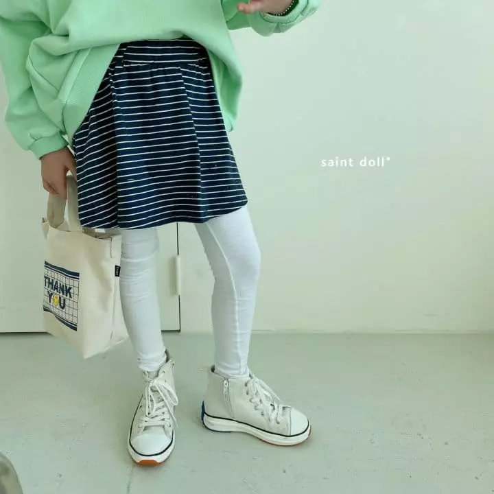 Saint Doll - Korean Children Fashion - #littlefashionista - Stripes Whole Leggings - 10