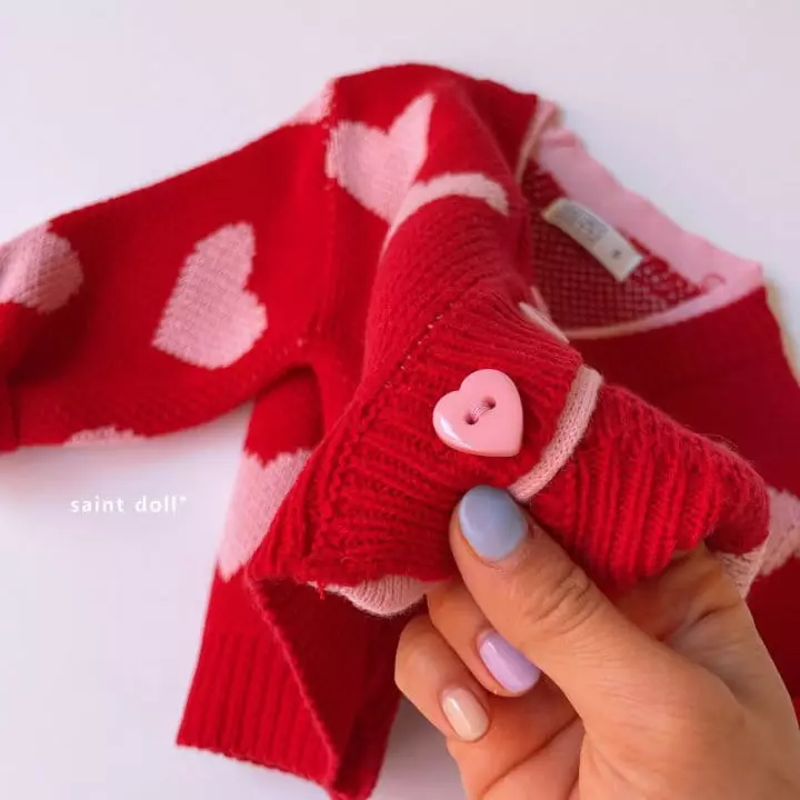 Saint Doll - Korean Children Fashion - #magicofchildhood - Heatrt Cardigan - 5