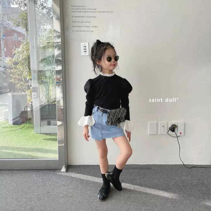 Saint Doll - Korean Children Fashion - #magicofchildhood - Chese Denim Skrit - 10