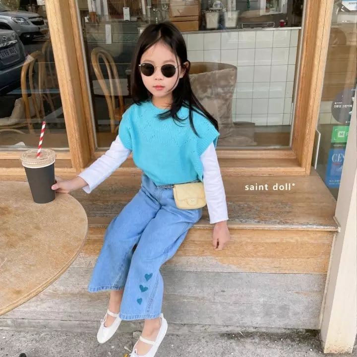 Saint Doll - Korean Children Fashion - #minifashionista - Hear Jeans - 7