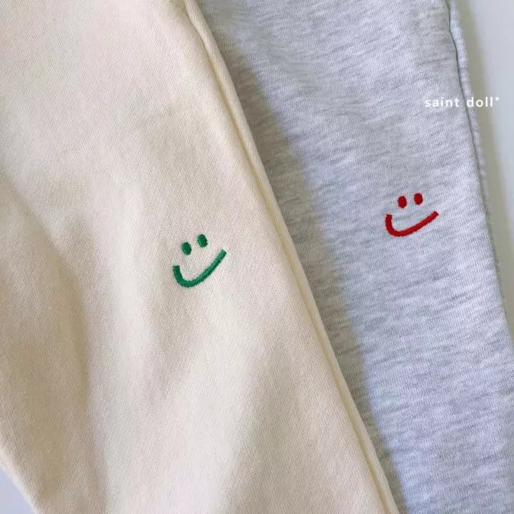 Saint Doll - Korean Children Fashion - #magicofchildhood - Smile Embroidery Pants with Mom - 4