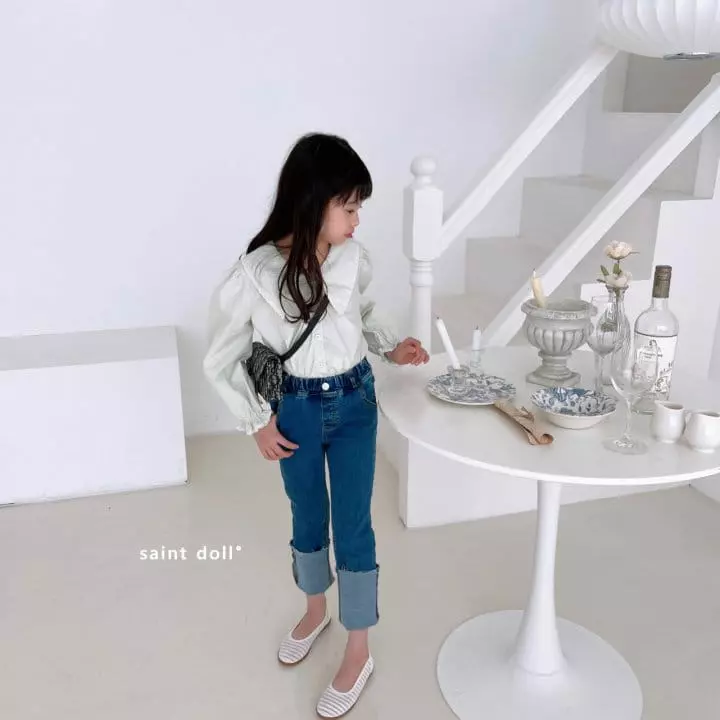Saint Doll - Korean Children Fashion - #minifashionista - Roll-up Jeans  - 8