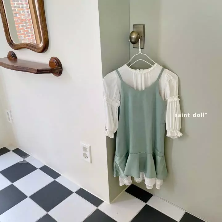 Saint Doll - Korean Children Fashion - #minifashionista - Layered String One-piee with Mom - 5