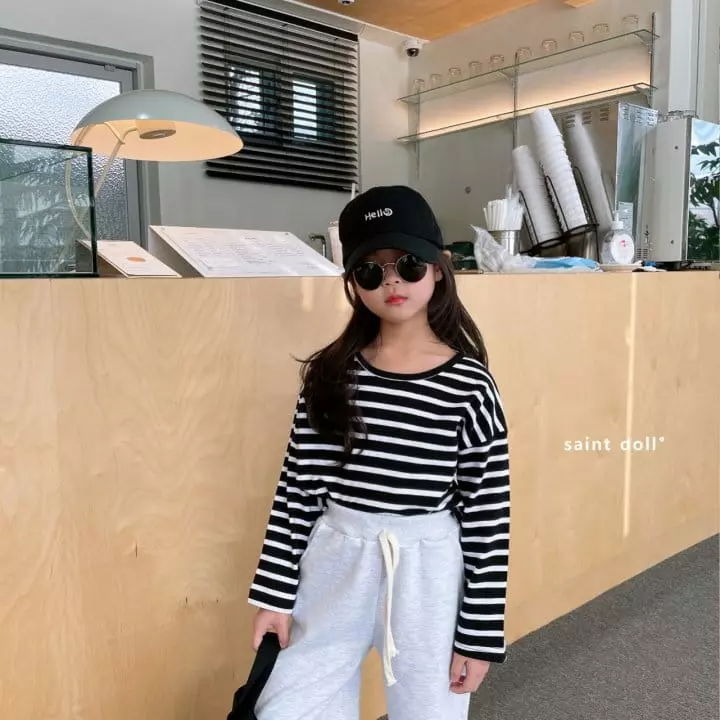 Saint Doll - Korean Children Fashion - #minifashionista - Stirpes Slit Tee - 10