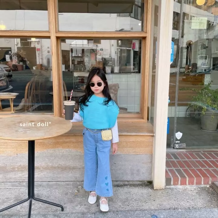 Saint Doll - Korean Children Fashion - #prettylittlegirls - Hear Jeans - 8