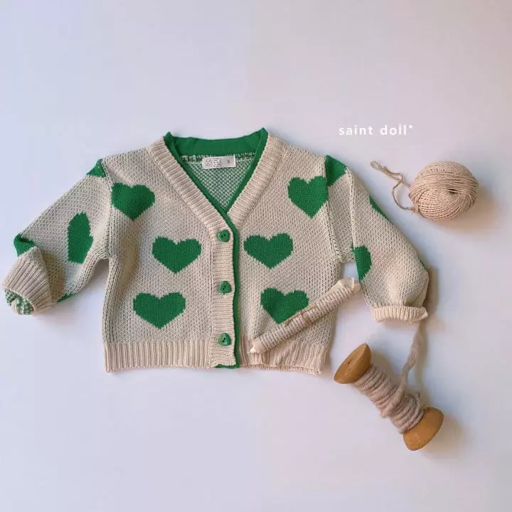 Saint Doll - Korean Children Fashion - #prettylittlegirls - Heatrt Cardigan - 7