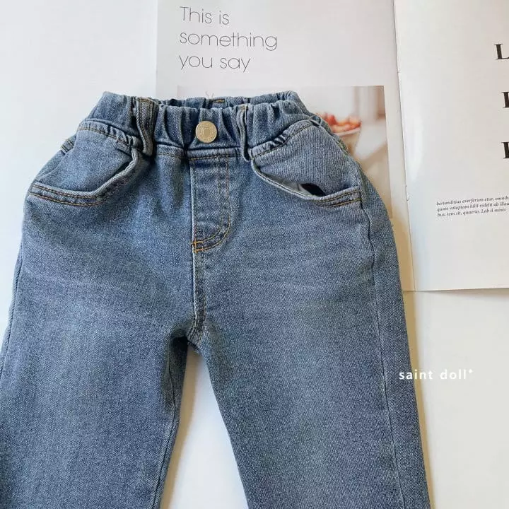 Saint Doll - Korean Children Fashion - #minifashionista - Semi Jeans - 4