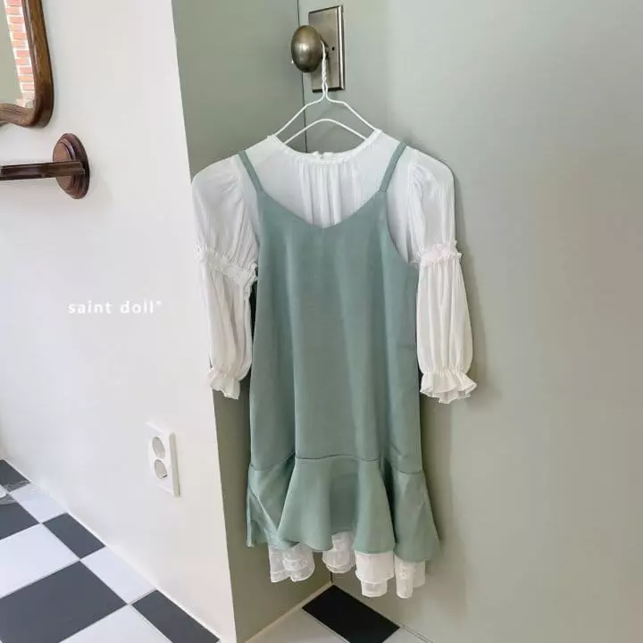 Saint Doll - Korean Children Fashion - #prettylittlegirls - Layered String One-piee with Mom - 6
