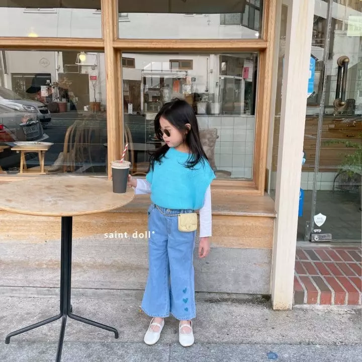 Saint Doll - Korean Children Fashion - #todddlerfashion - Hear Jeans - 9