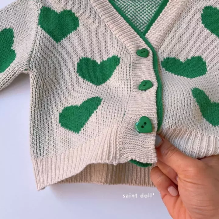 Saint Doll - Korean Children Fashion - #todddlerfashion - Heatrt Cardigan - 8