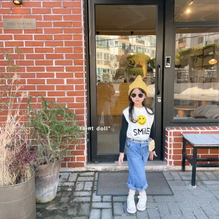 Saint Doll - Korean Children Fashion - #todddlerfashion - Smile Vest - 8