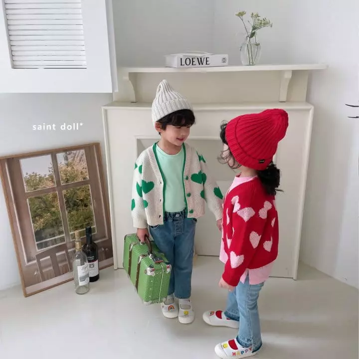 Saint Doll - Korean Children Fashion - #toddlerclothing - Heatrt Cardigan - 9