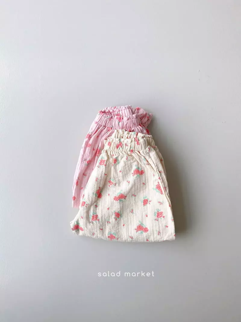 Salad Market - Korean Children Fashion - #Kfashion4kids - Roren Flower Pants - 10