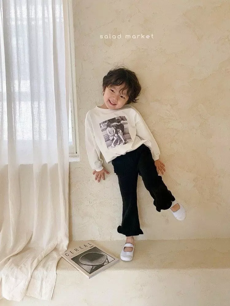 Salad Market - Korean Children Fashion - #designkidswear - Milk Frill Bootscut - 8