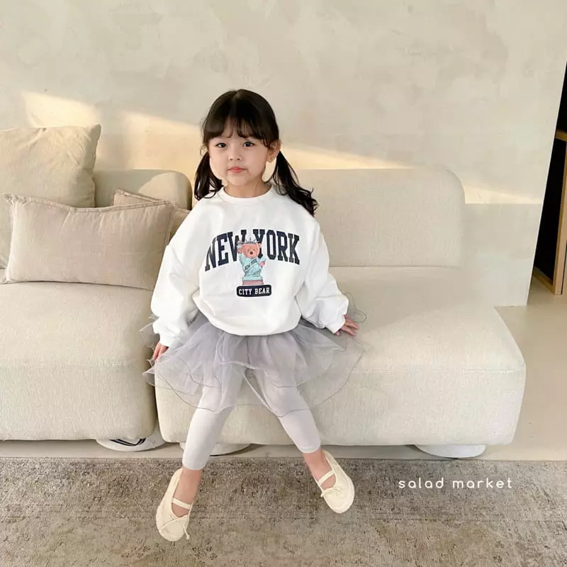Salad Market - Korean Children Fashion - #kidsshorts - Newyork Sweatshirt - 5
