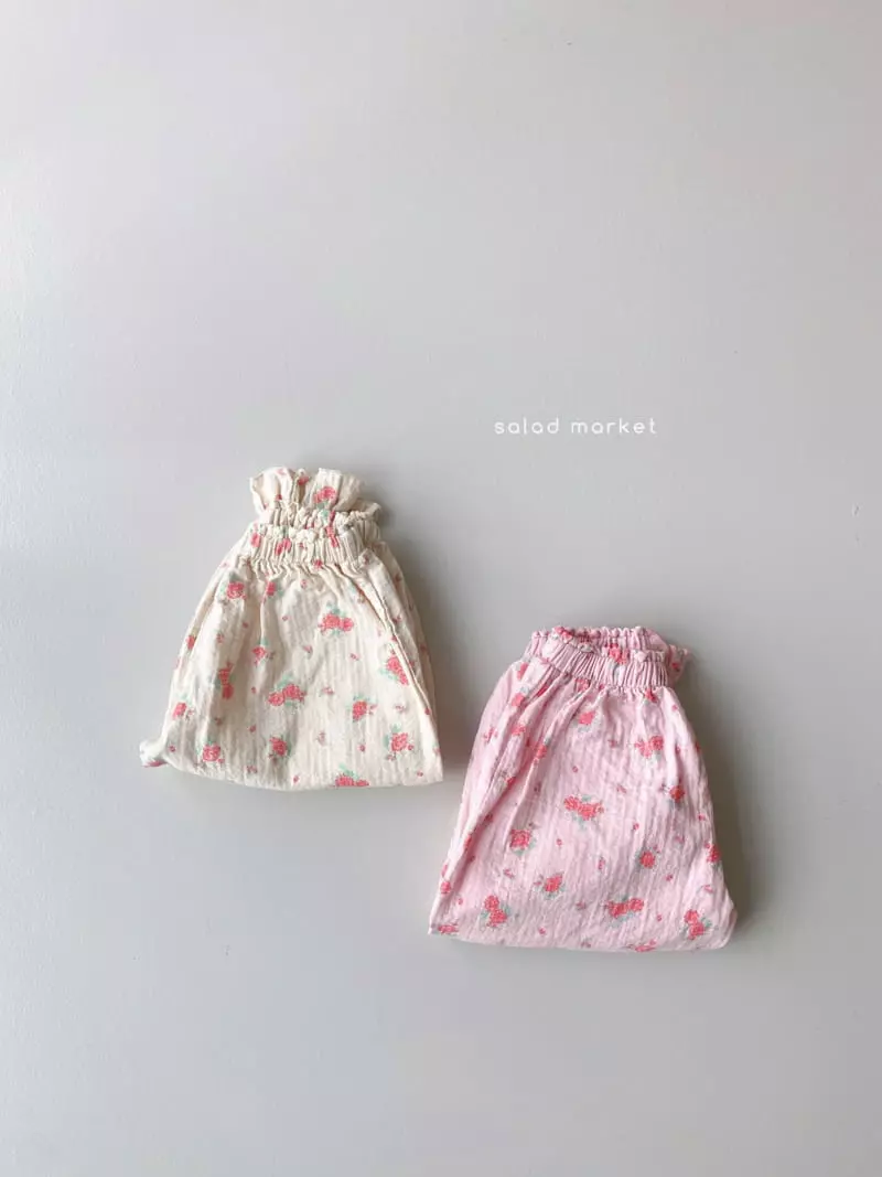 Salad Market - Korean Children Fashion - #kidzfashiontrend - Roren Flower Pants - 9