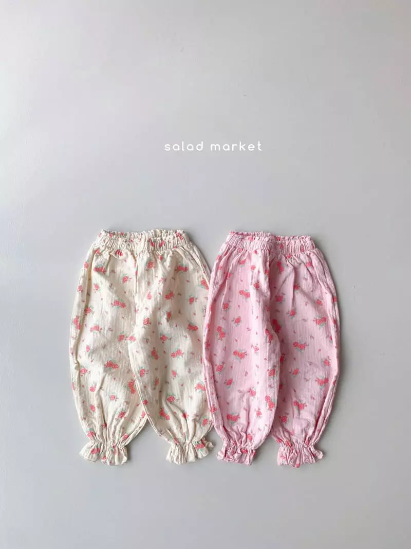 Salad Market - Korean Children Fashion - #littlefashionista - Roren Flower Pants - 11