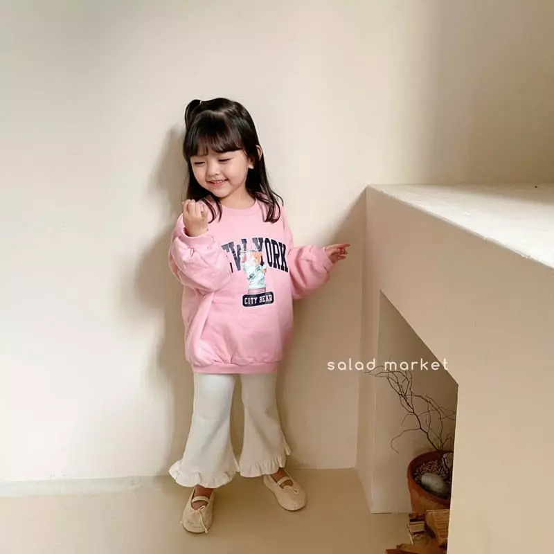Salad Market - Korean Children Fashion - #littlefashionista - Newyork Sweatshirt - 9