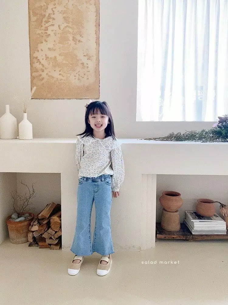 Salad Market - Korean Children Fashion - #magicofchildhood - Jenny Denim Bootscut - 5