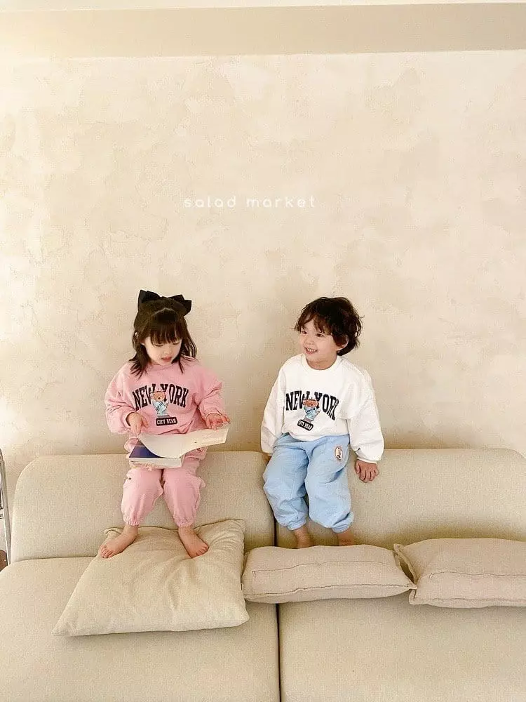 Salad Market - Korean Children Fashion - #magicofchildhood - Newyork Sweatshirt - 10