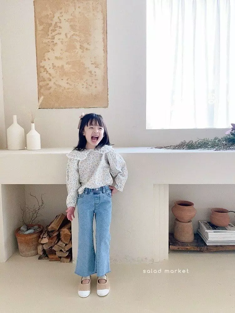 Salad Market - Korean Children Fashion - #minifashionista - Jenny Denim Bootscut - 6
