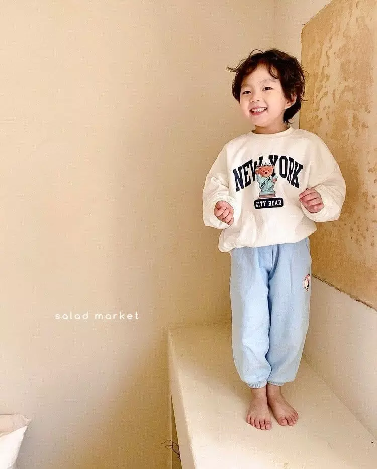 Salad Market - Korean Children Fashion - #prettylittlegirls - Newyork Sweatshirt - 12