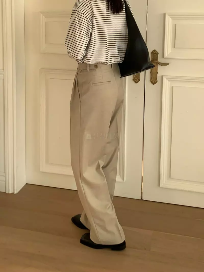 Sendtwo - Korean Women Fashion - #momslook - Natural Pants - 3