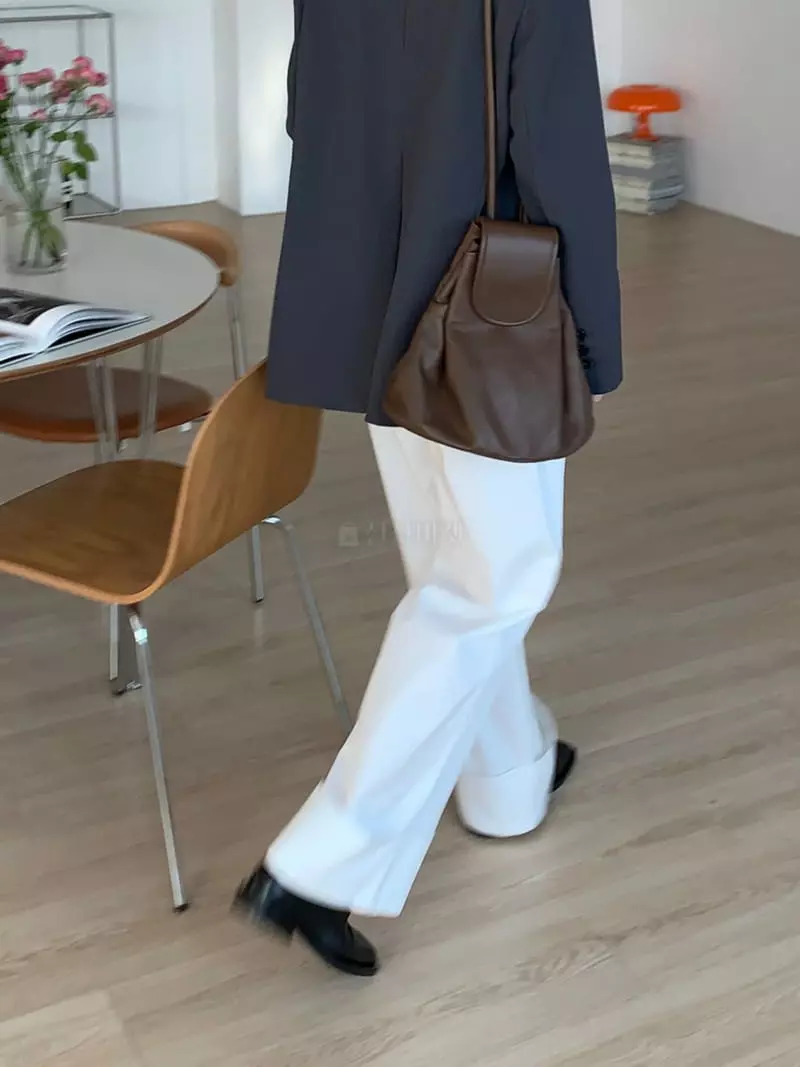 Sendtwo - Korean Women Fashion - #momslook - Rollup Banding Pants - 3