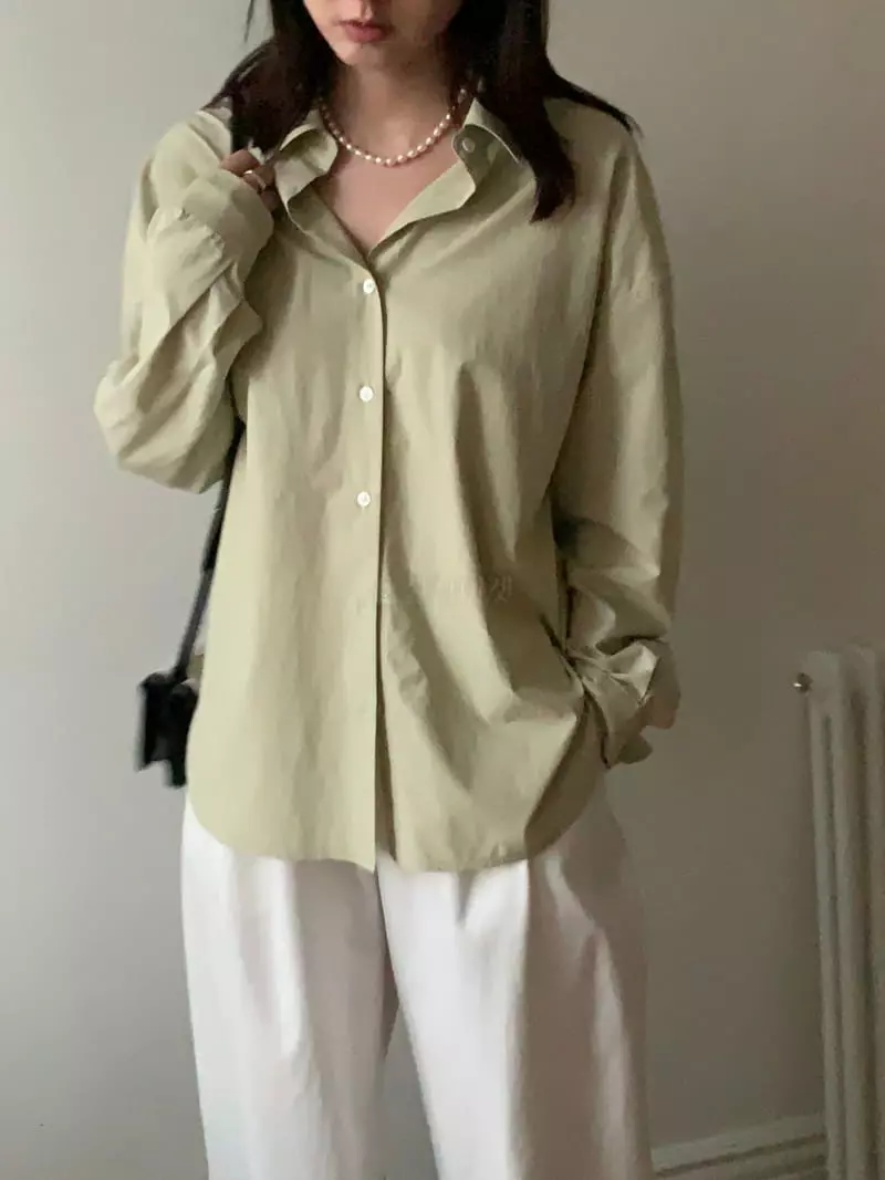 Sendtwo - Korean Women Fashion - #vintageinspired - Modern Shirt - 3